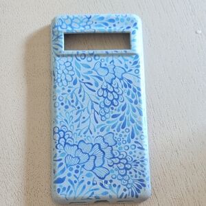 Blue Floral Phone Case Cover
